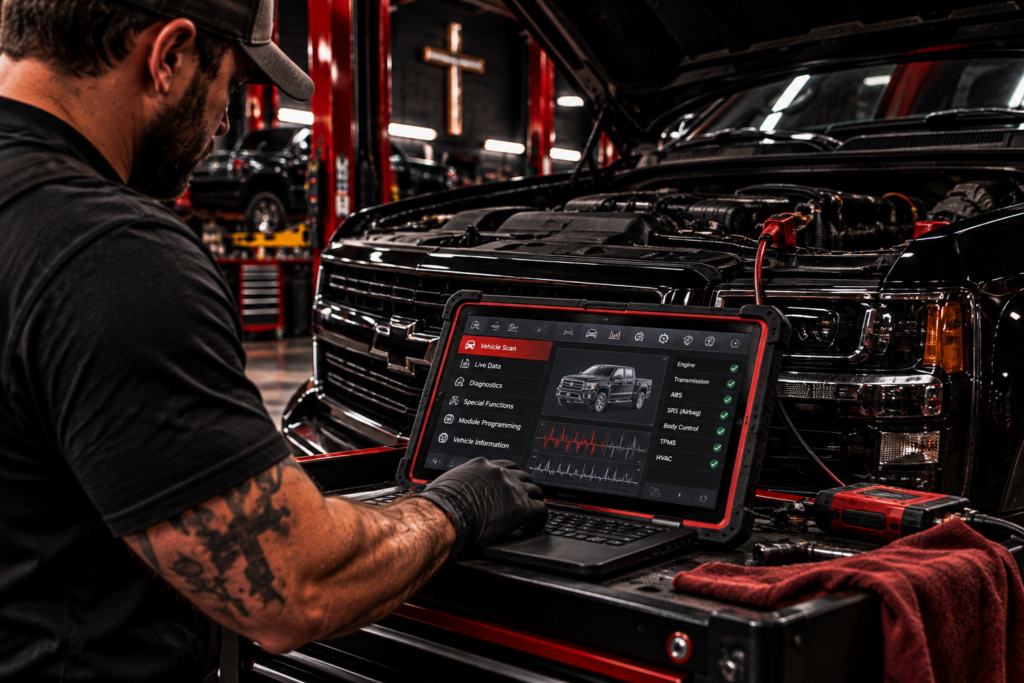 Diagnostics at Brothers in Christ Auto