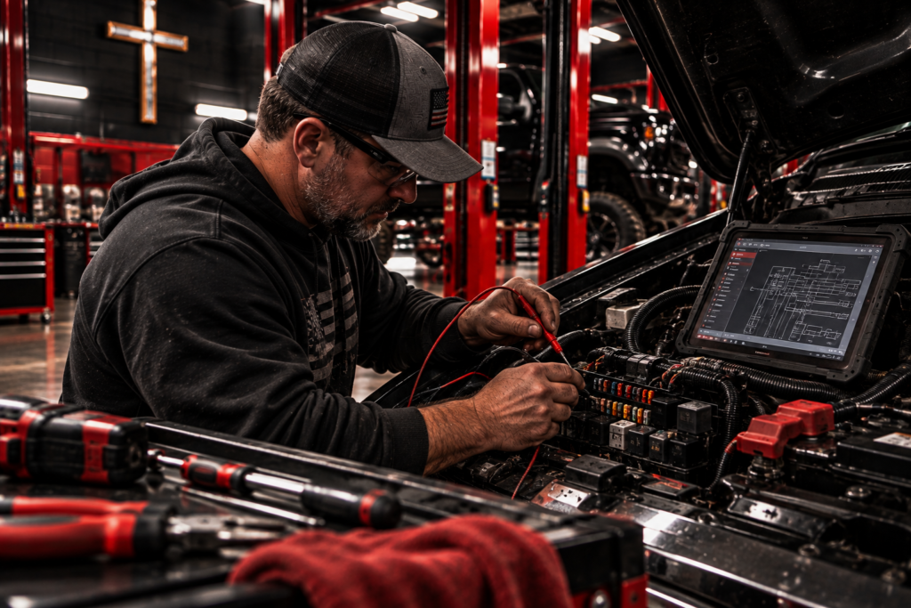 Electrical at Brothers in Christ Auto