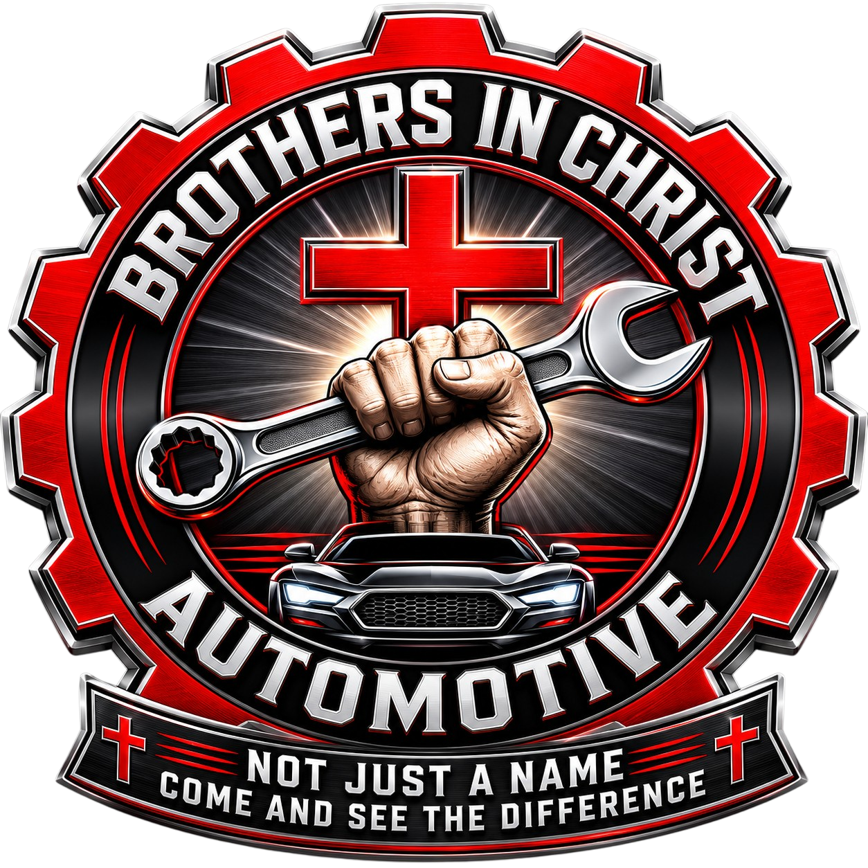 Brothers in Christ Automotive Logo